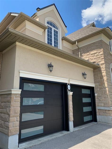 modern garage doors with windows